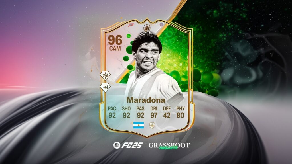  (مارادونا در ایونت جدید فیفا) Grassroot Greats Maradona FC25